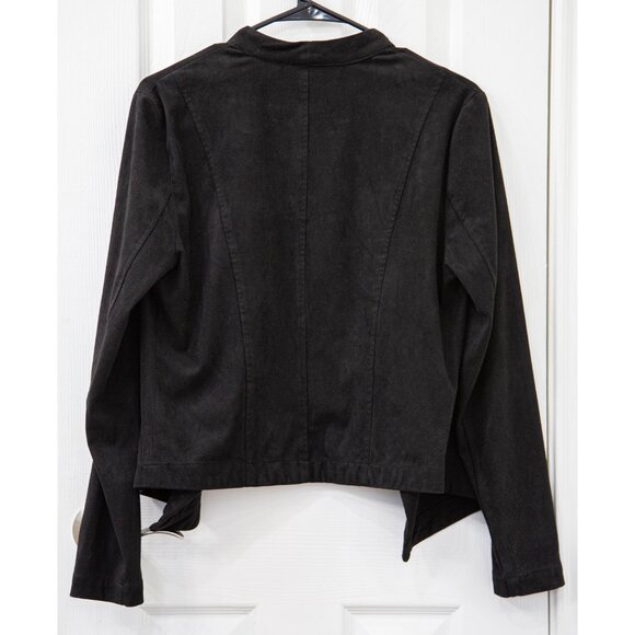 BB Dakota Faux Suede Black Slouchy Jacket, size M - Picture 5 of 7